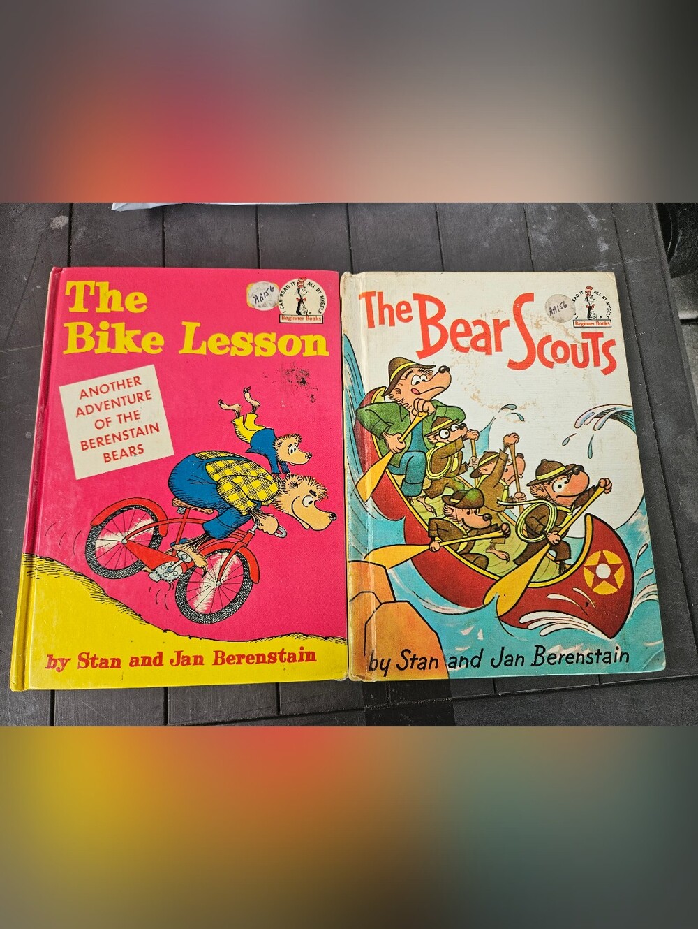 Vintage Berenstain Bears Beginner Books Lot of 2 – The Bear Scouts & The Bike